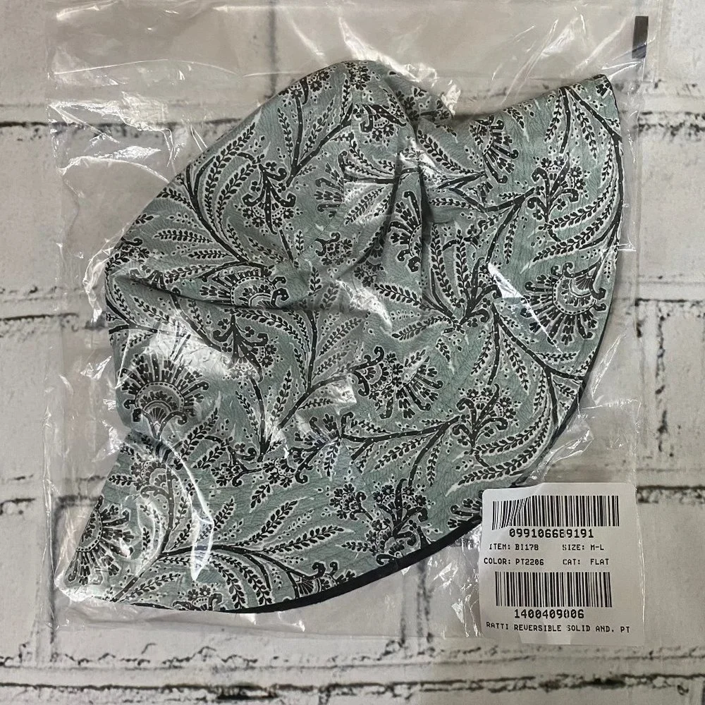 J. Crew Reversible bucket hat in Ratti golden paisley M/L